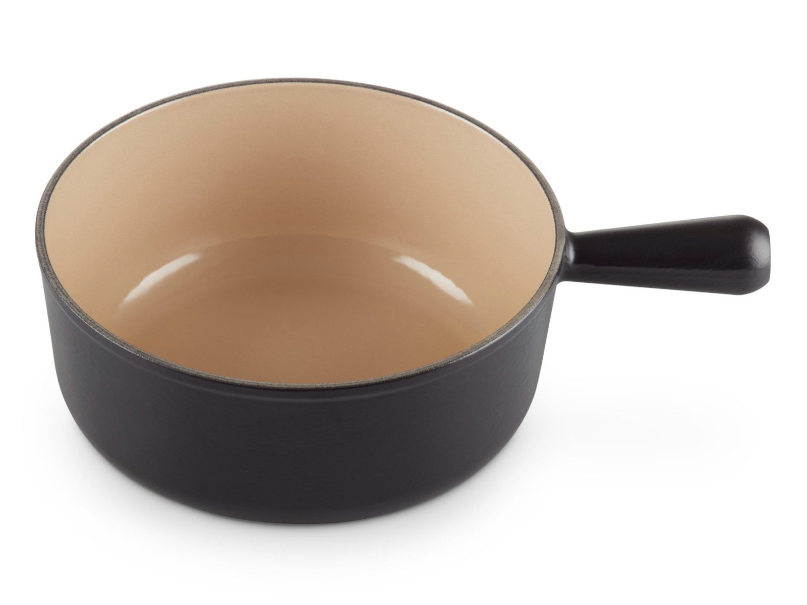 LE CREUSET Fondue Caquelon Tradition schwarz matt 24cm