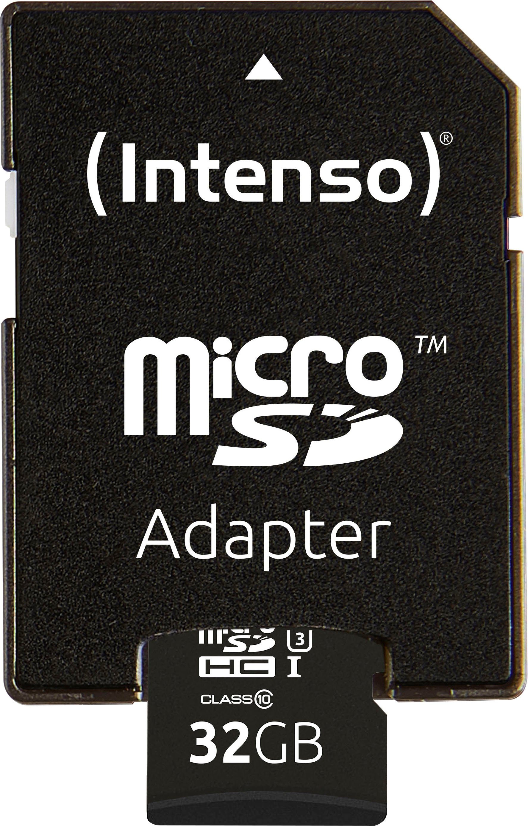 Intenso microSDHC UHS-I Professional + SD-Adapter Speicherkarte (32 GB)