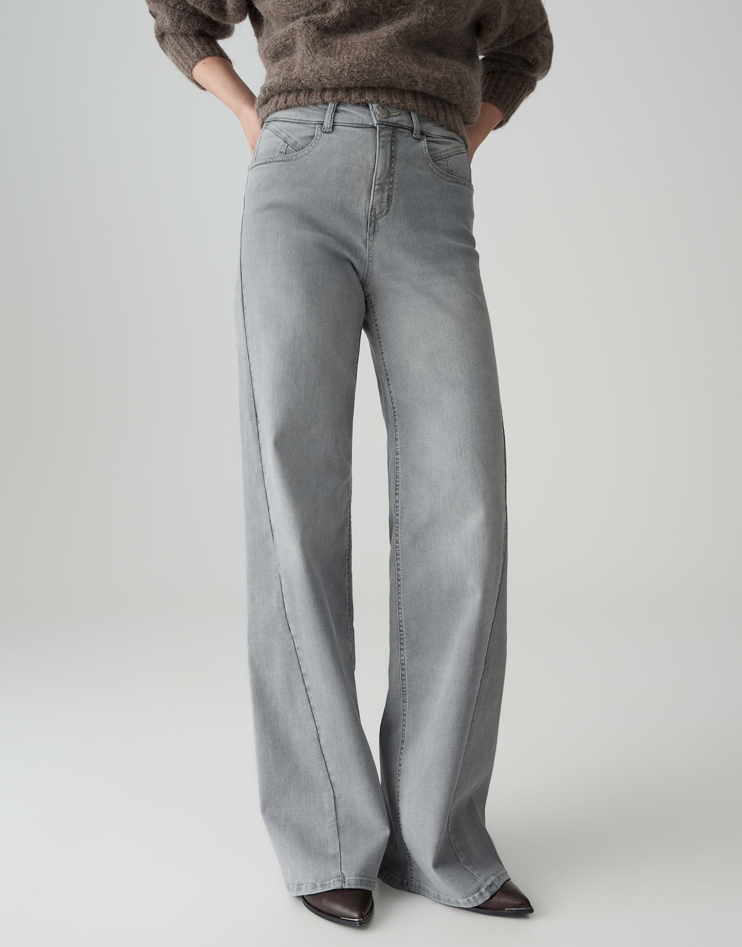 OPUS PANTS Palazzohose MELLY COOLEST Palazzo aus BCI Cotton Mix Mid Rise ve günstig online kaufen