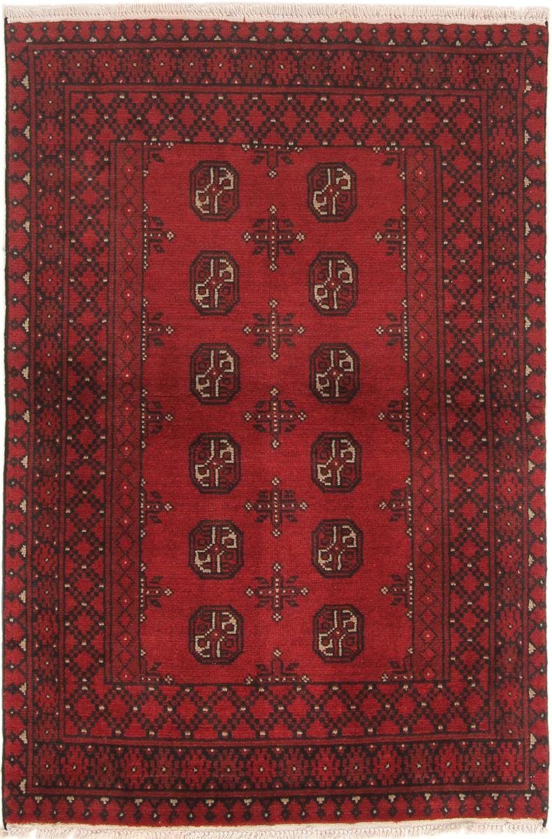 Orientteppich Afghan Akhche 92x141 Handgeknüpfter Orientteppich, Nain Trading, rechteckig, Höhe: 6 mm