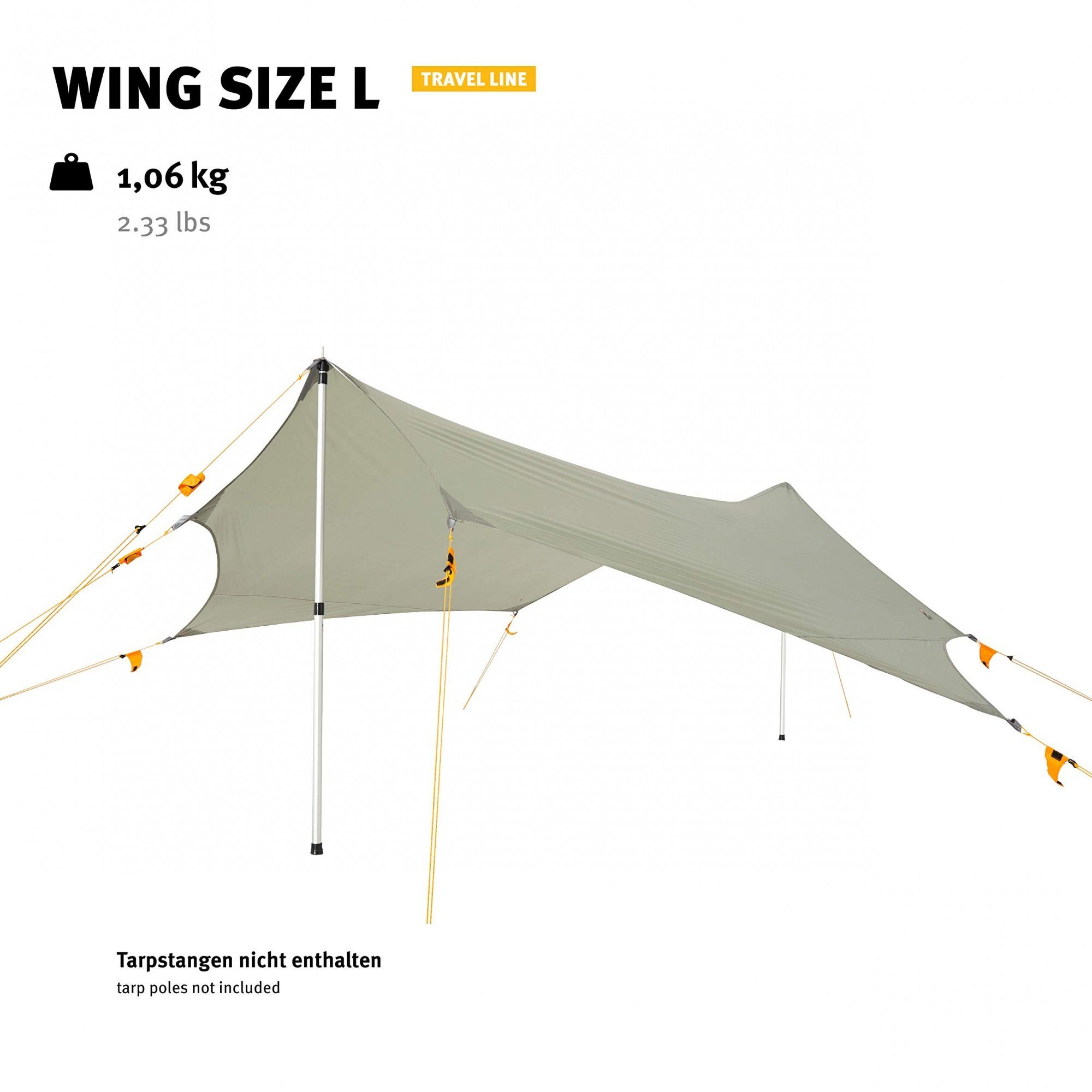 Wing Robuster Zelt Tents Tarp und Zeltdach Wechsel Hängematte Regenschutz L Tarp-Zelt für -
