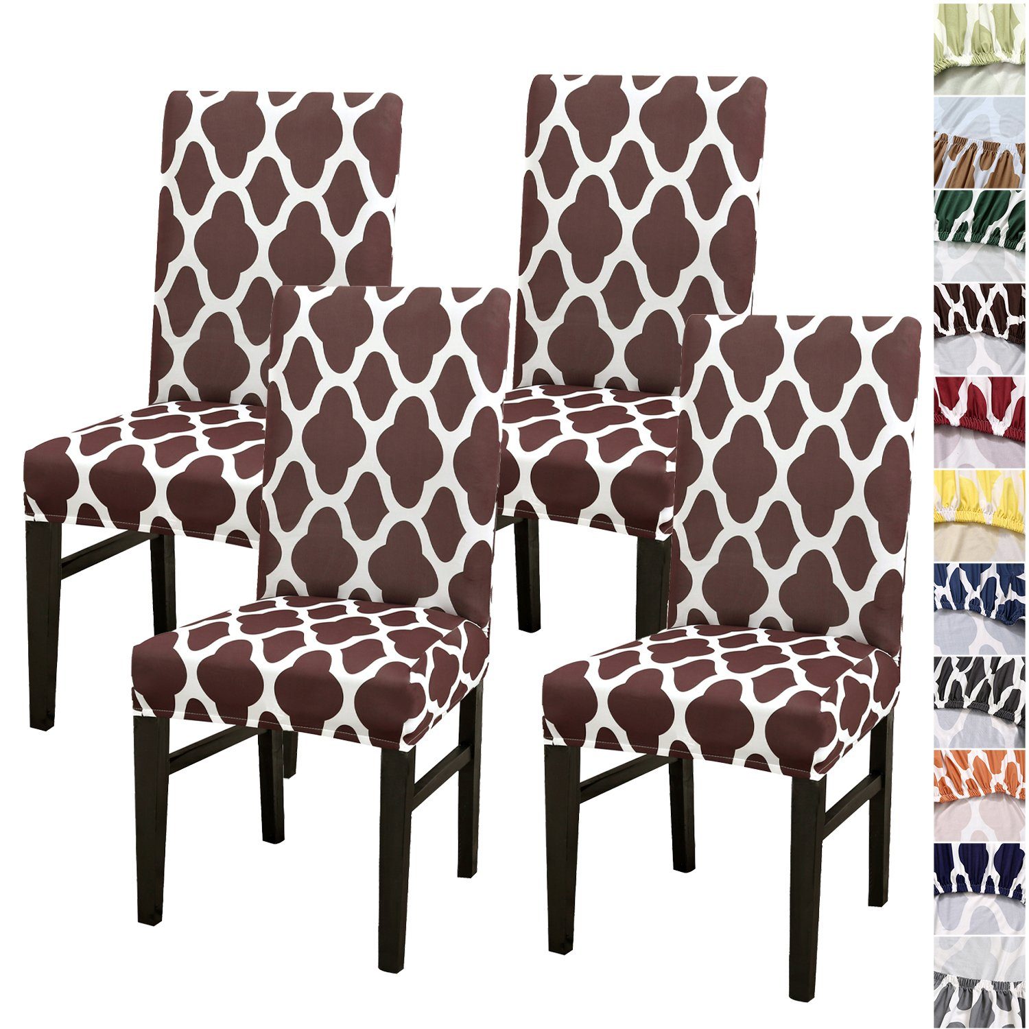 Stuhlhusse, 2er 4er Stuhl Stuhlbezug für HOMEIDEAS, 6er Kaffee Set Esszimmer