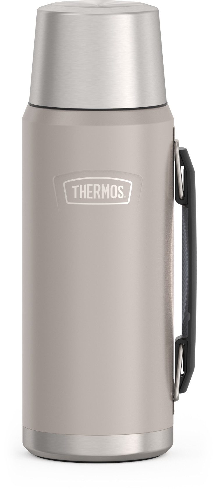 THERMOS Isolierflasche ICON BEVERAGE BOTTLE, Edelstahlkörper, spülmaschinenfest, 1,2l, 24h heiß & 24h kalt, Twist & Pour Lid, isolierter Trinkbecher
