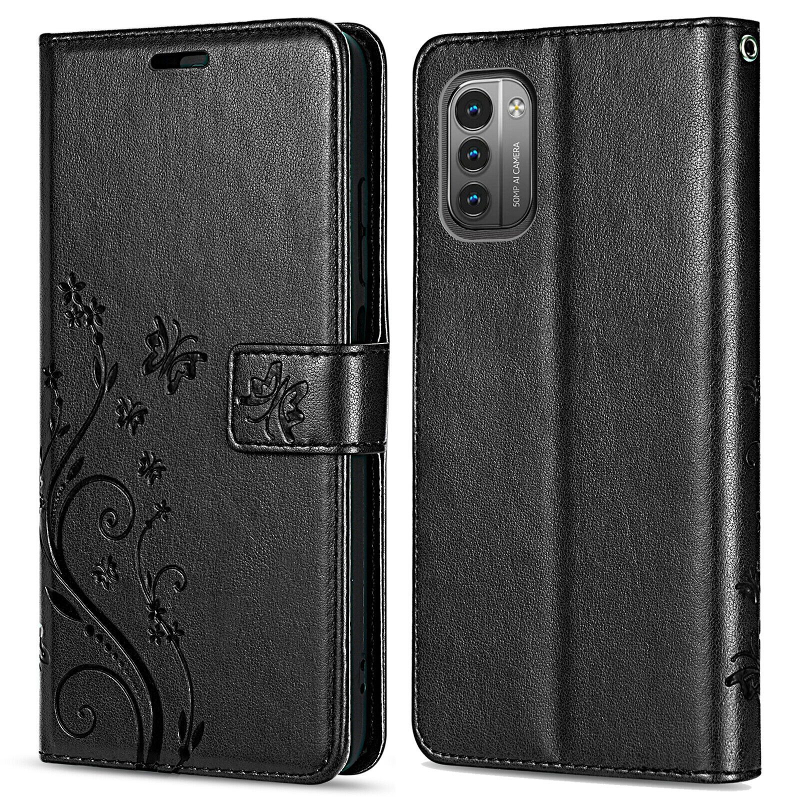 betterfon Handyhülle Handytasche für Nokia G11 / G21 Klapphülle Klapphülle, Bookstyle-Hülle: Magnetverschluss 3 Kartenfächer & Standfunktion