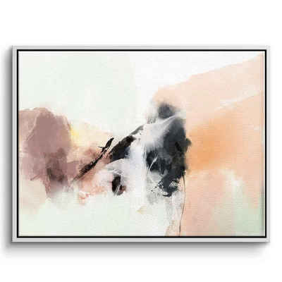 DOTCOMCANVAS® Leinwandbild Elegant Scenery, Leinwandbild weiß beige braun moderne abstrakte Kunst Druck Wandbild