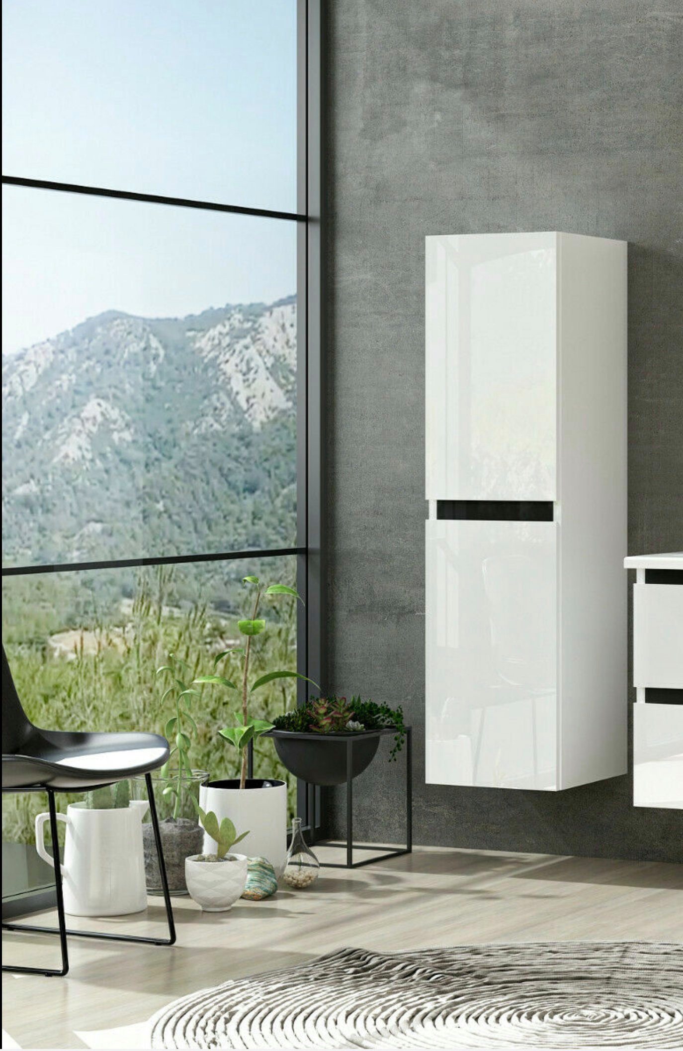 Homeline Hängeschrank Hängeschrank Weiß Hochschrank Badezimmerschrank badmö günstig online kaufen