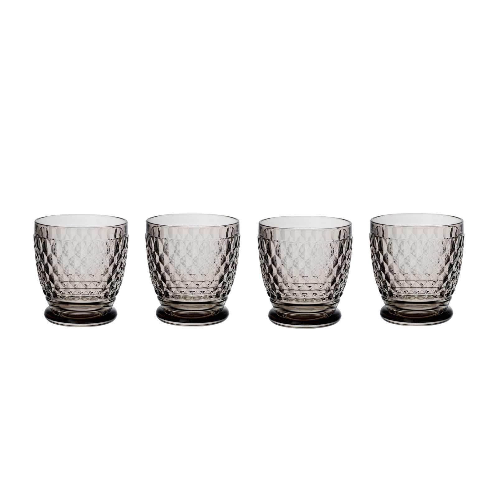 Villeroy & Boch Whiskyglas Glas Set, Smoke Coloured ml 330 Boston Becher 4er