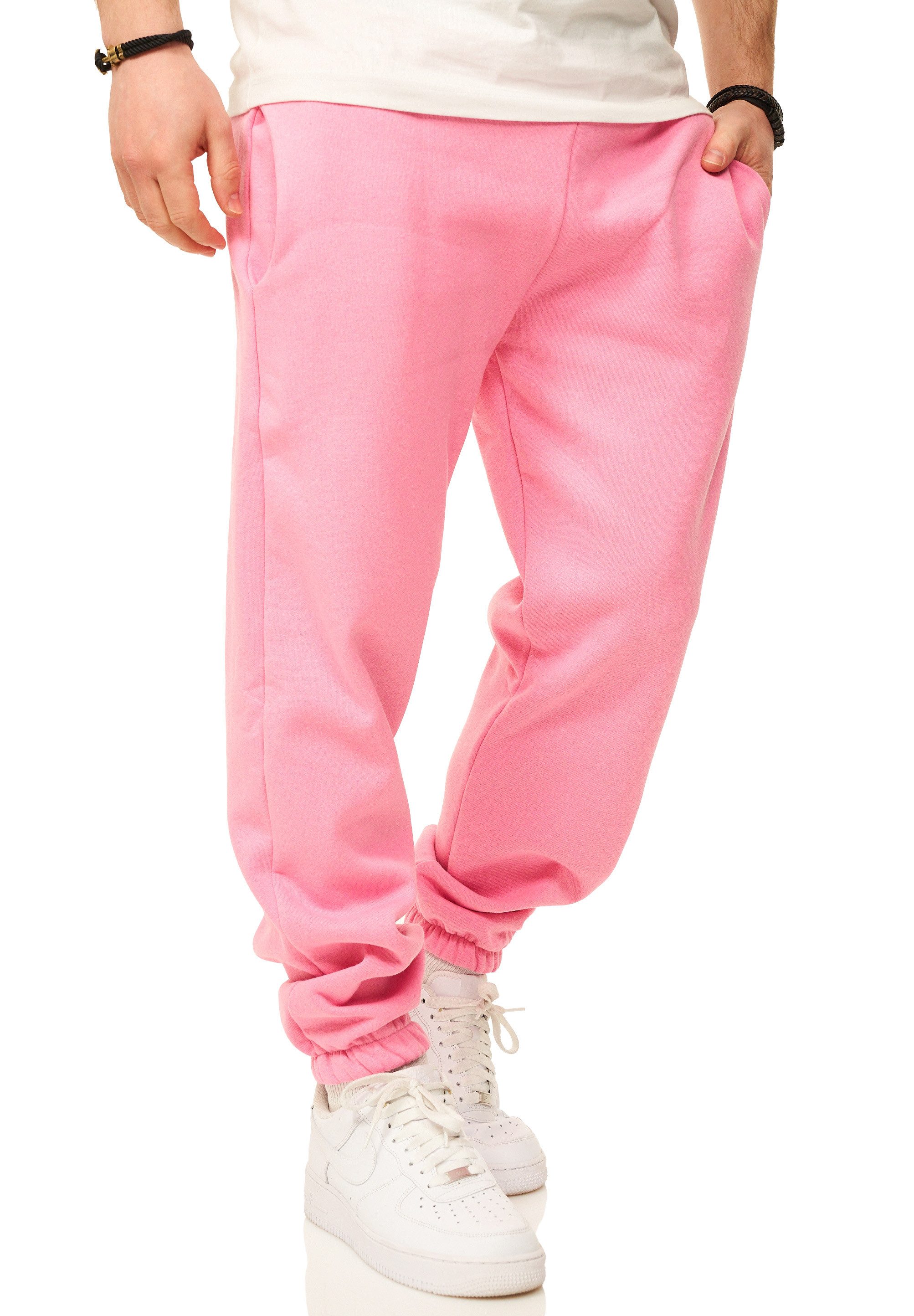 DAILY COTTON Jogginghose im Straight-Fit als Lange Trainingshose Sweatpants Herren Freizeithose mit Bündchen aus Baumwolle