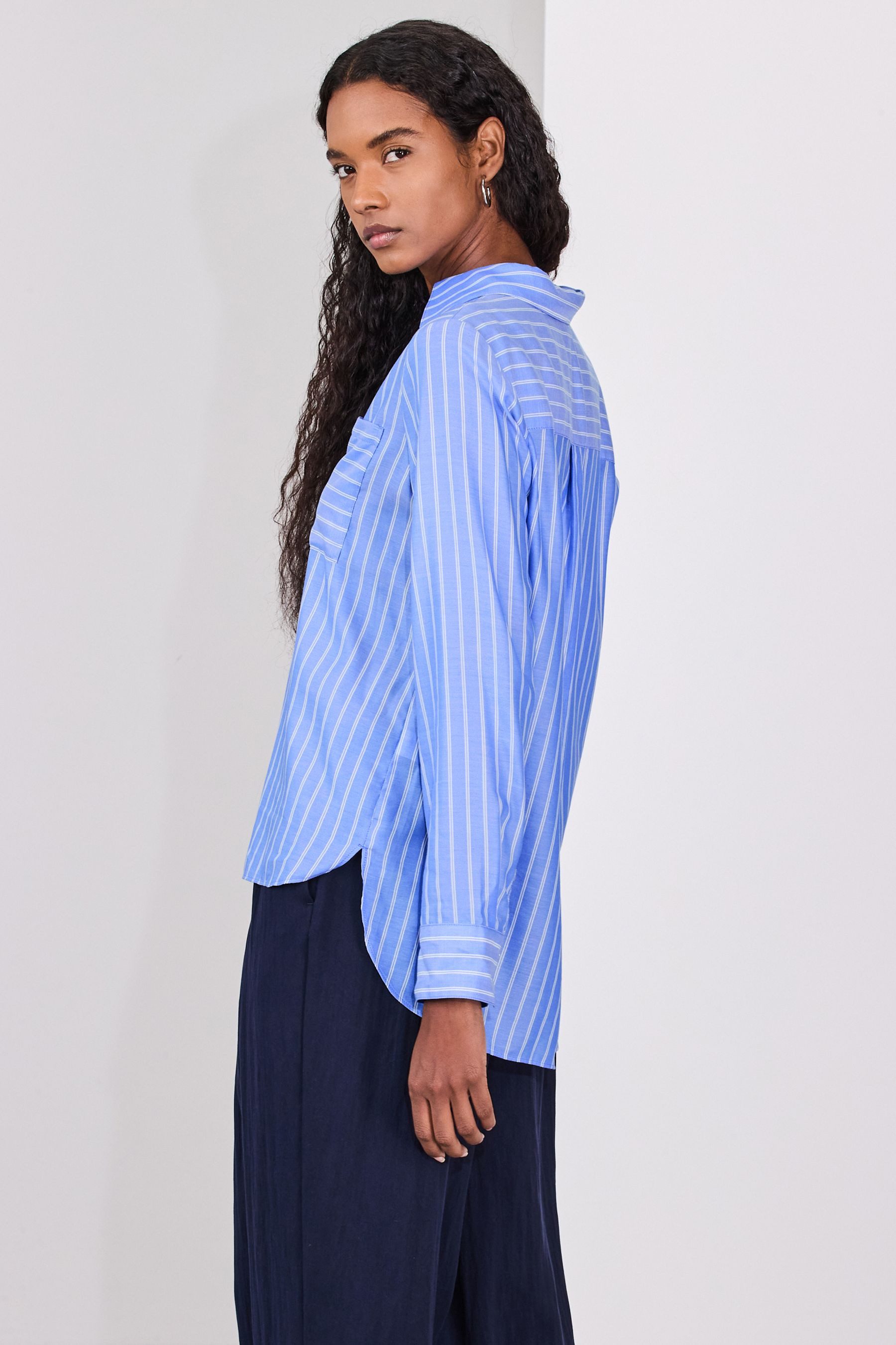 Next Hemdbluse Weiches Relaxed Fit Langarm-Shirt (1-tlg)