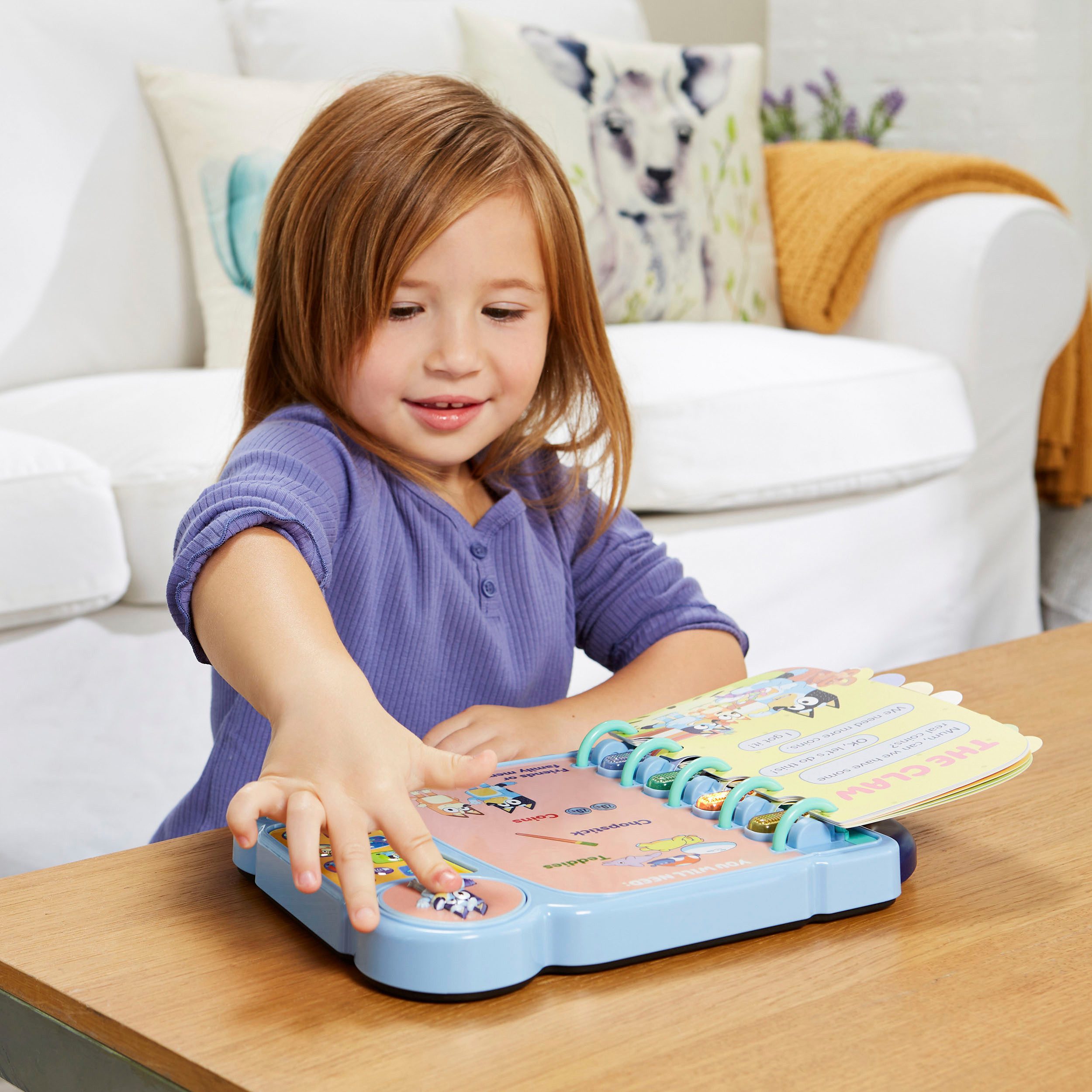 Vtech® Kinderbuch Bluey Lernspielbuch, interaktives Lernbuchsystem