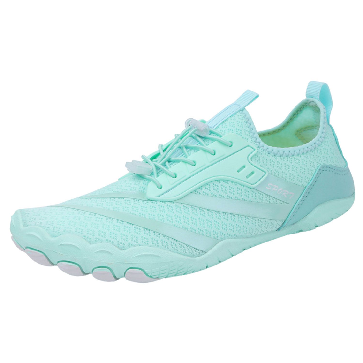 Refttenw Unisex Wasserschuhe Schnelltrocknende Strandschuhe Rutschfest Barfußschuh Atmungsaktiv Badeschuhe, Null-Abfall, Breite Zehenbox