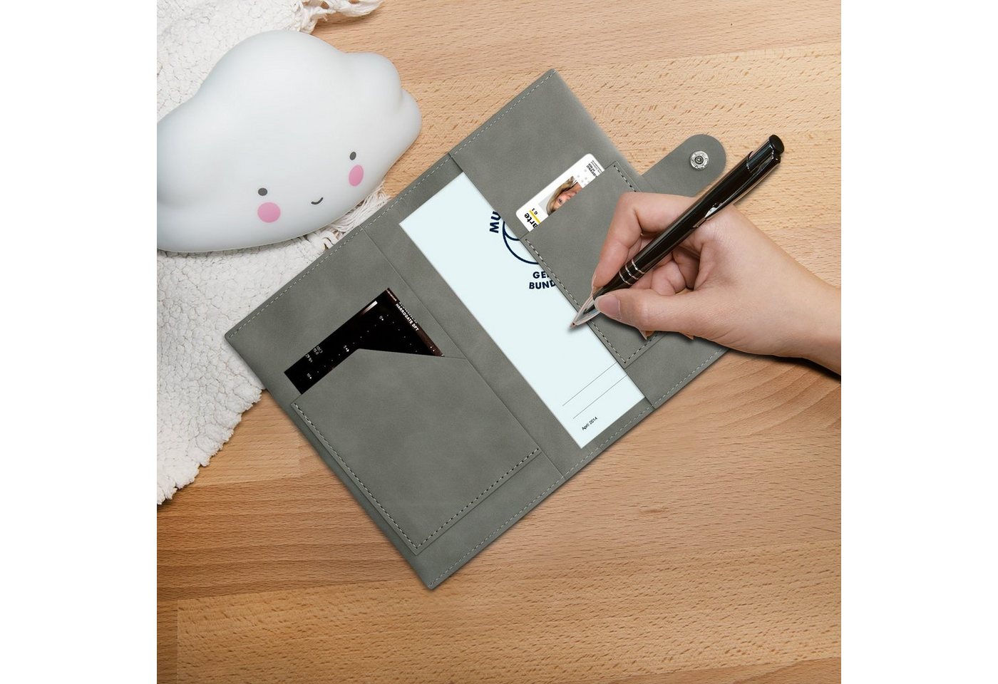 Thumbnail - kwmobile Mutterpass-Hülle Hülle für den österreichischen Mutter-Kind-Pass mit extra Fächern, Mutterpass Cover aus Kunstl...