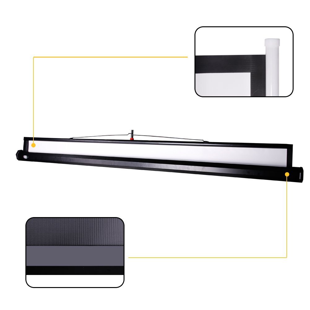 CCLIFE Rolloleinwand mit Stativ Stativleinwand Leinwand Projektionsleinwand Stativleinwand (mit Stativ)
