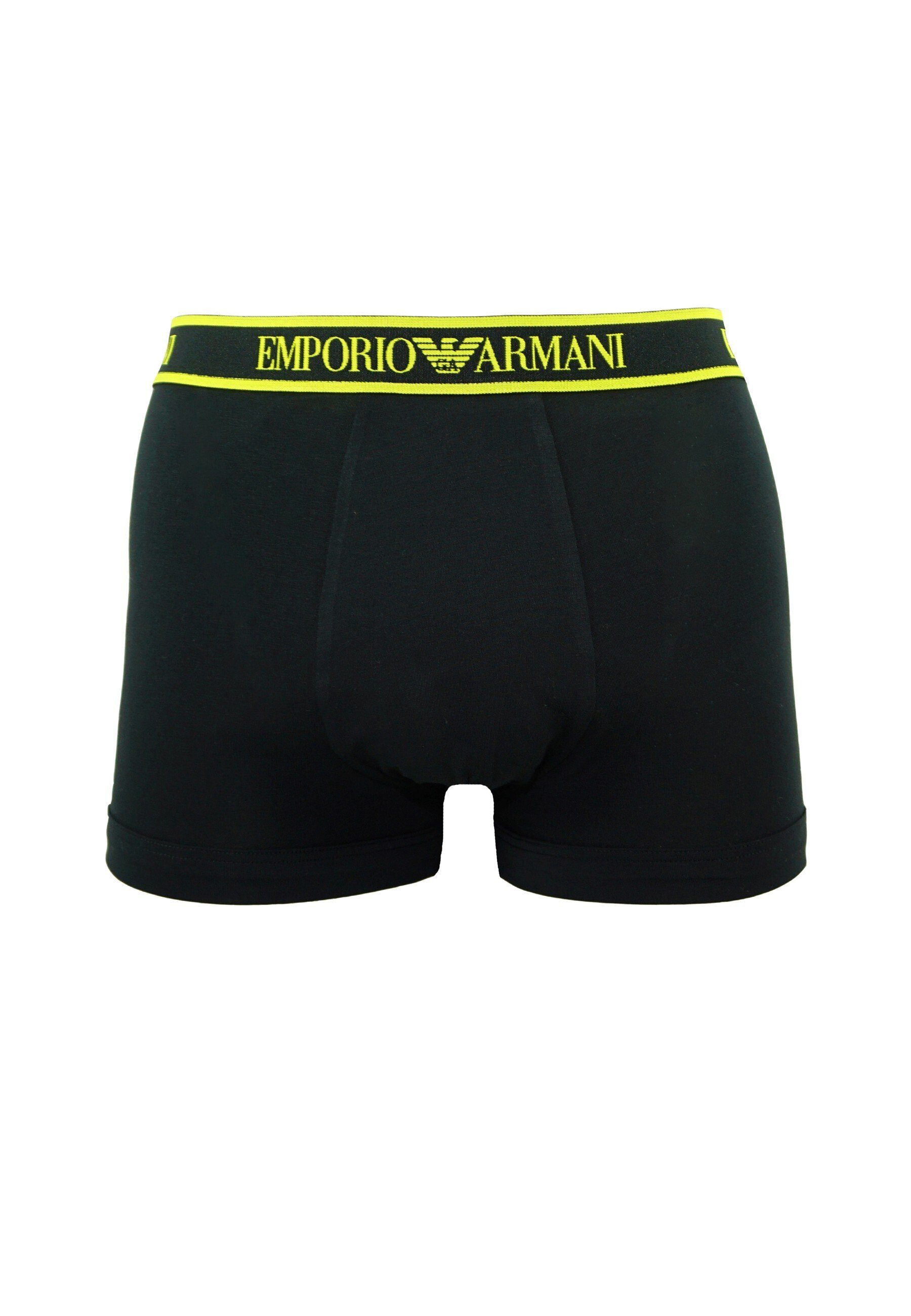 Emporio Armani Boxershorts Trunks Knit (3-St) Pack 3 Schwarz Shorts