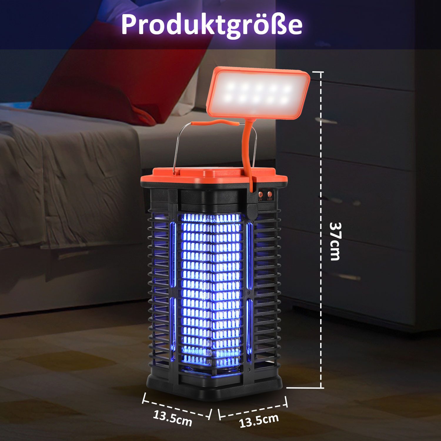 Clanmacy Insektenvernichter Solar Insektenvernichter Mückenlampe Lampe günstig online kaufen