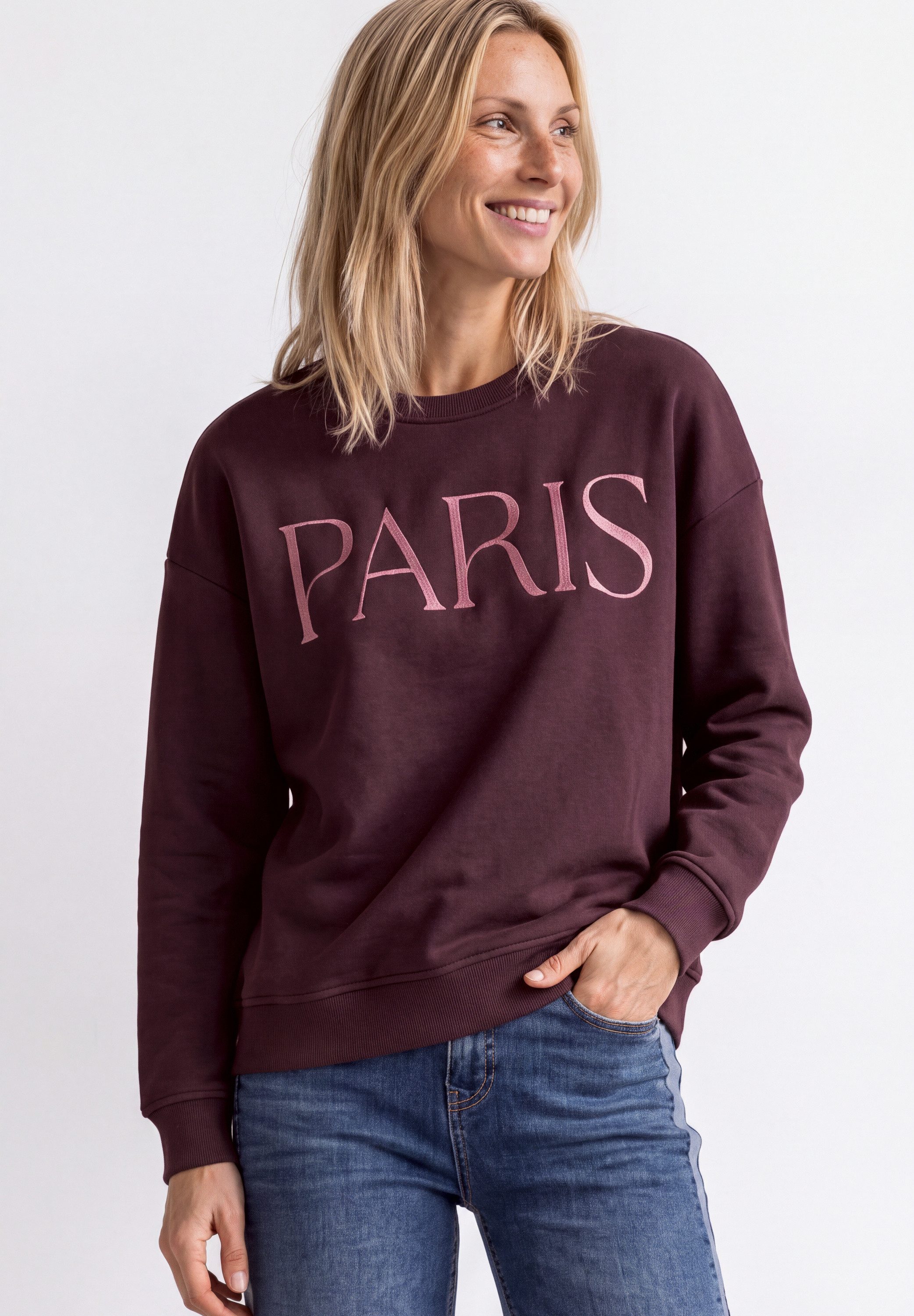 STREET ONE Sweatshirt aus softem Materialmix