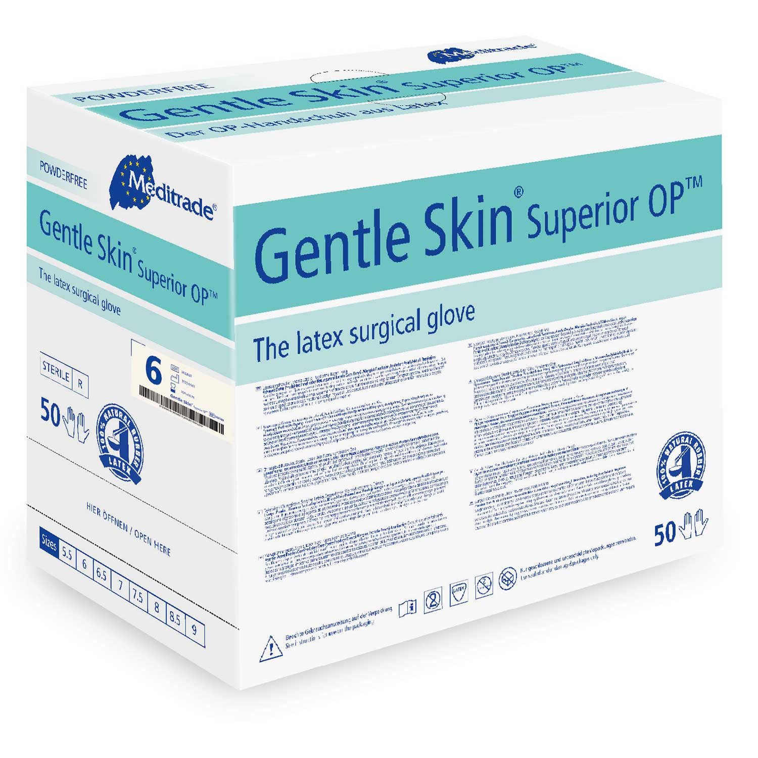 MediTrade Einweghandschuhe Gentle Skin® Superior OP™ - 8,5 (1-St)