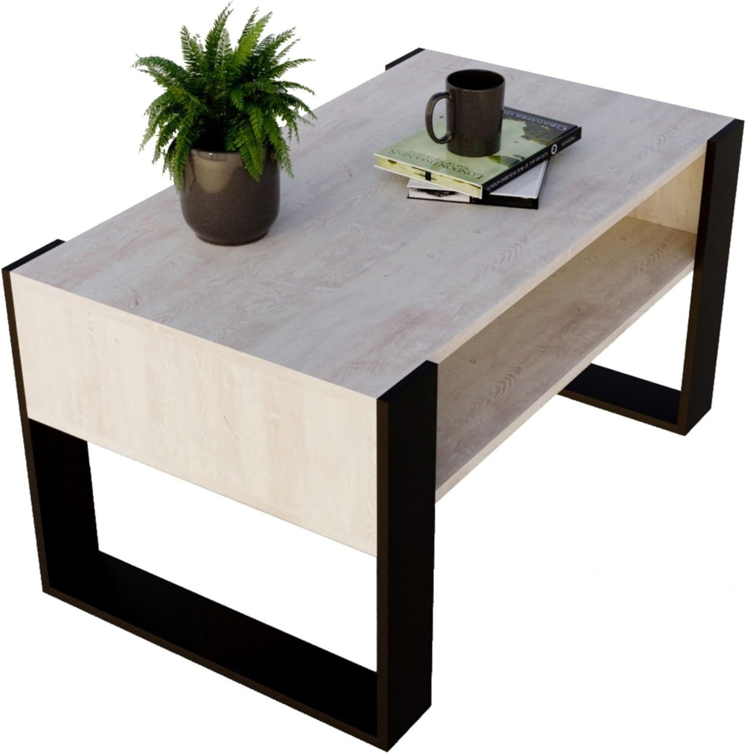 CraftPAK Wohnzimmertisch Wohnzimmer Tisch KARO92 Couchtisch günstig online kaufen