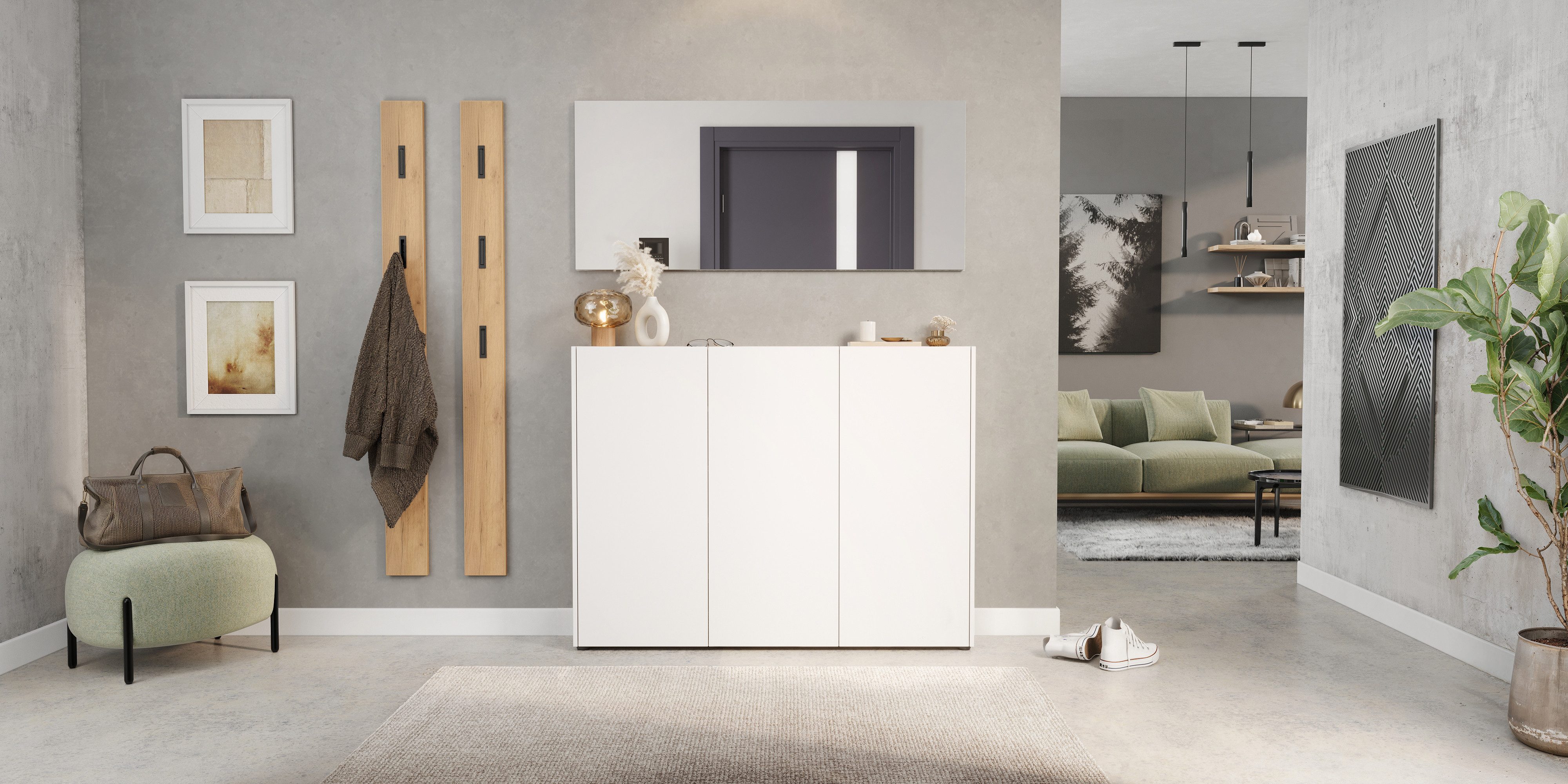 GERMANIA Mehrzweckschrank GW-Libbiano (1-St) griffloses Design günstig online kaufen