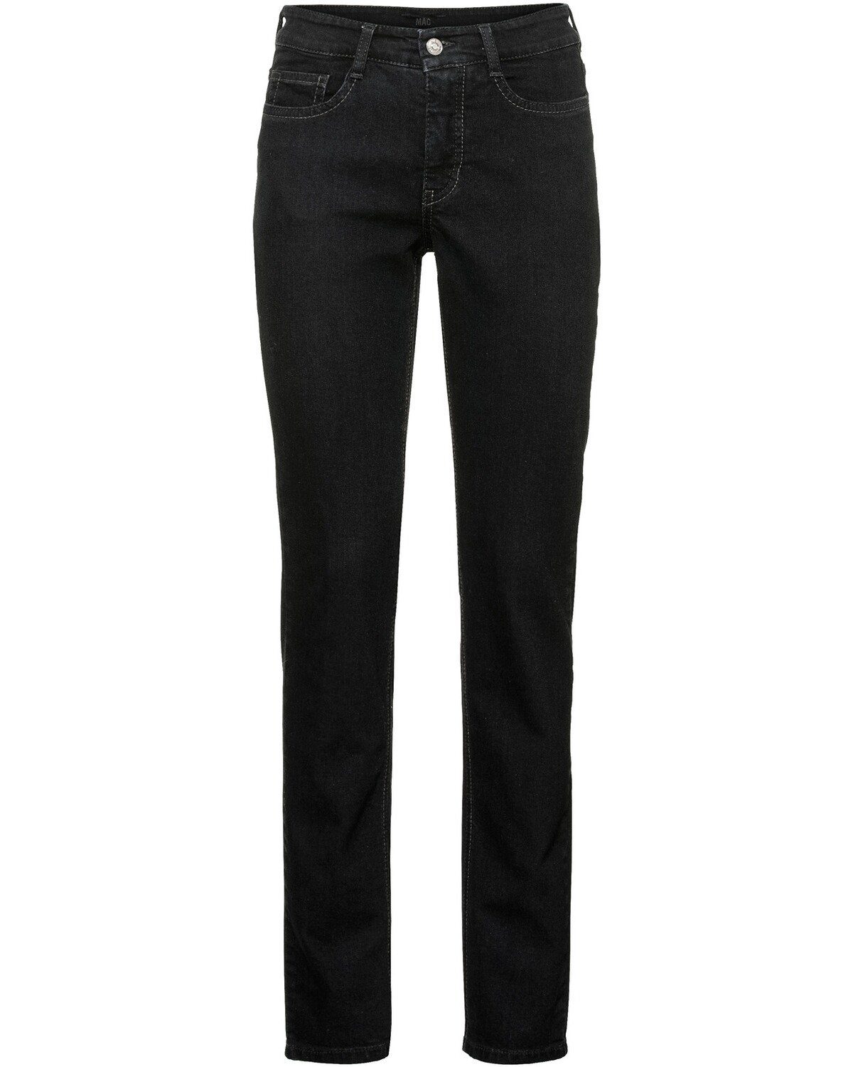 Angela Pipe MAC Jeans 5-Pocket-Jeans Schwarz/L30