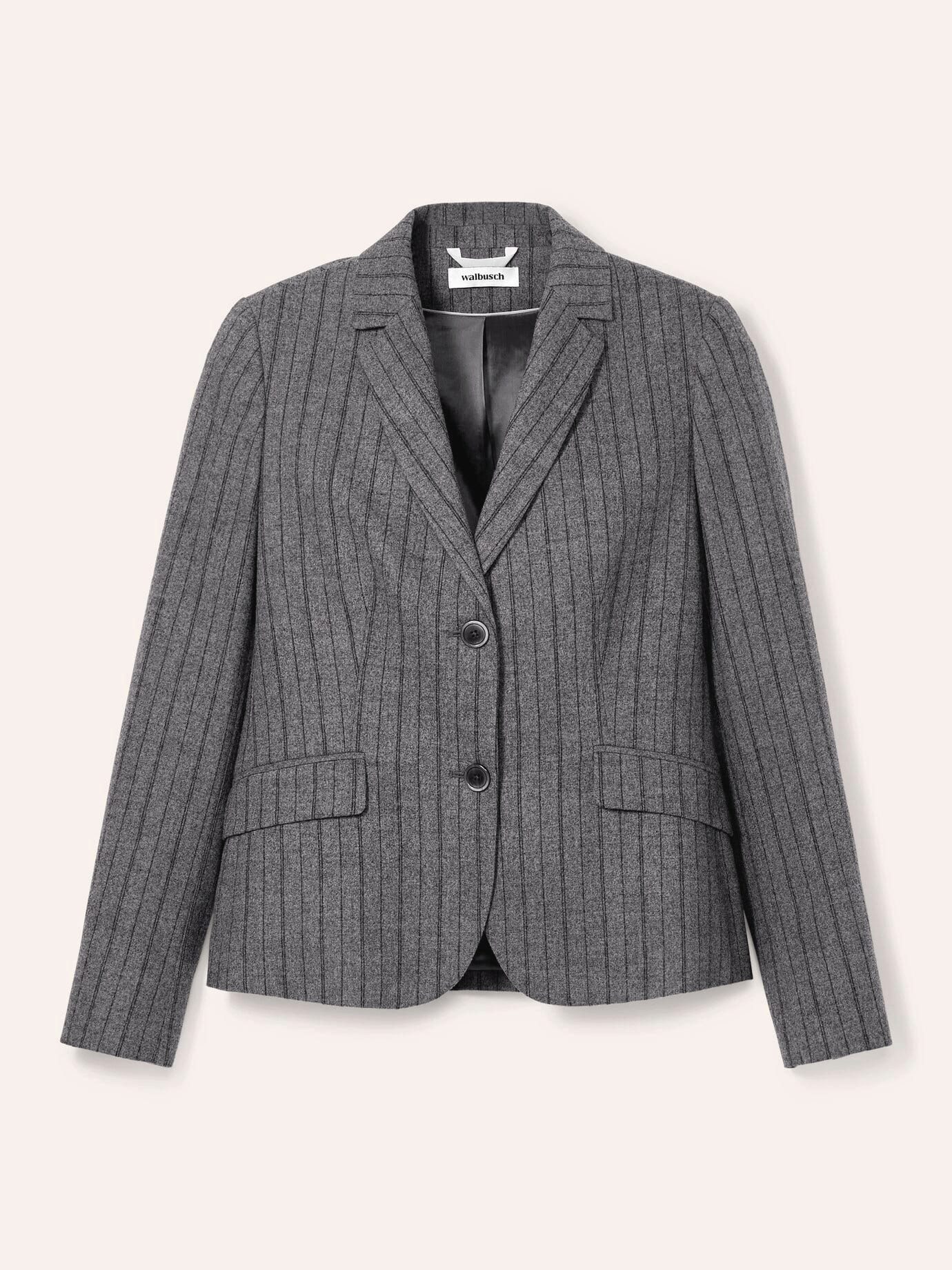 Walbusch Jackenblazer Damen Blazer aus Premiumflanell Reverskragen, Reverskragen
