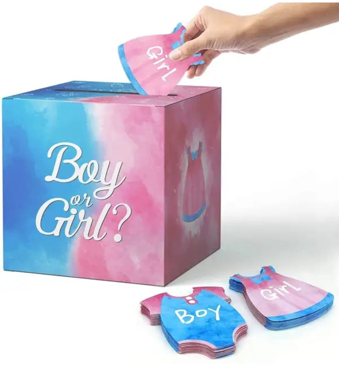 Party Flamingo Aufblasbares Partyzubehör Gender Reveal Party Abstimmungsbox boy or girl Babyparty Spiel