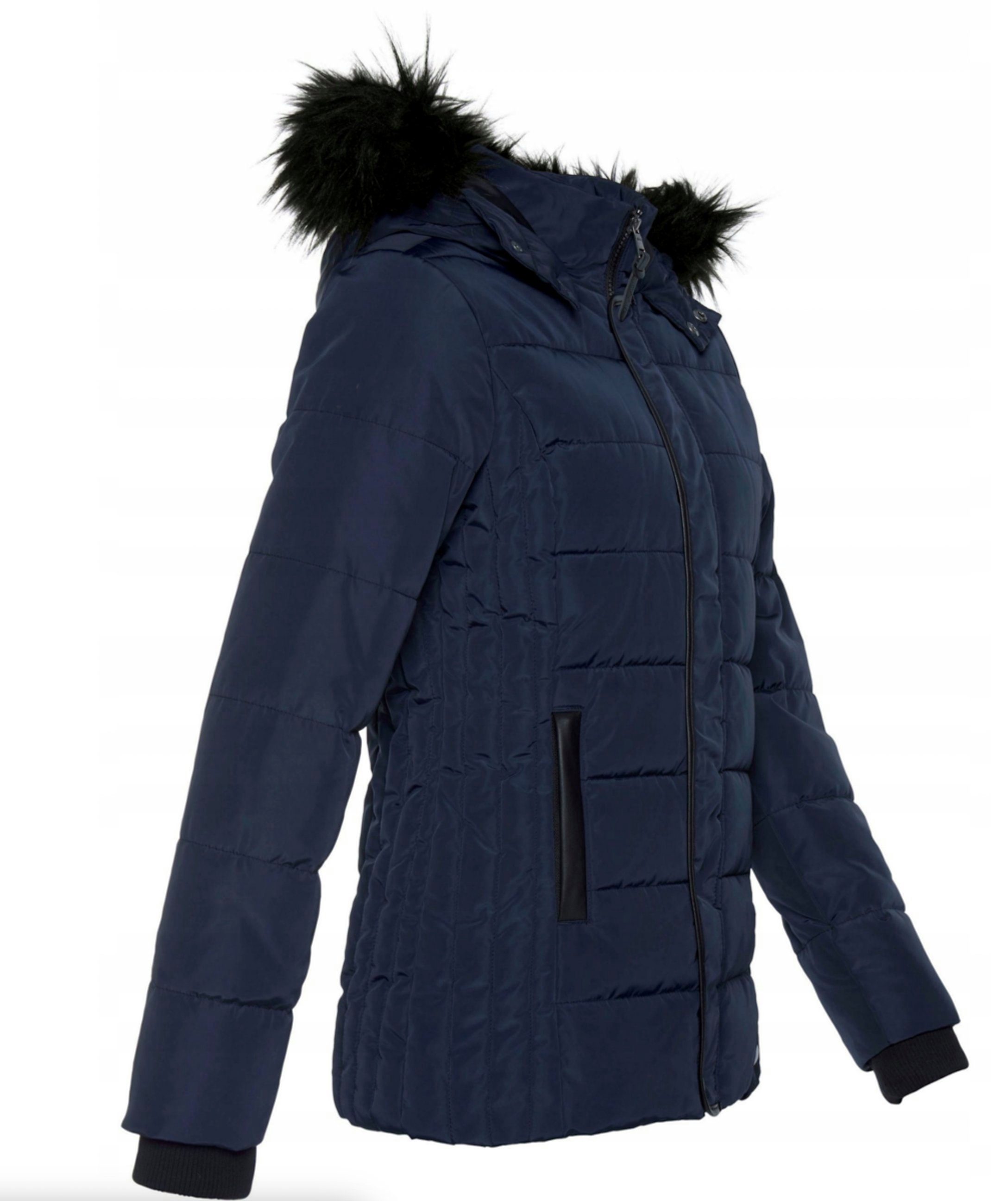 Keskin Collection Parka Qualität Kurz Parka Jacke Herbst Winter Frühling Kapuze mit abn. Fell mit abnehmbarer Kapuze