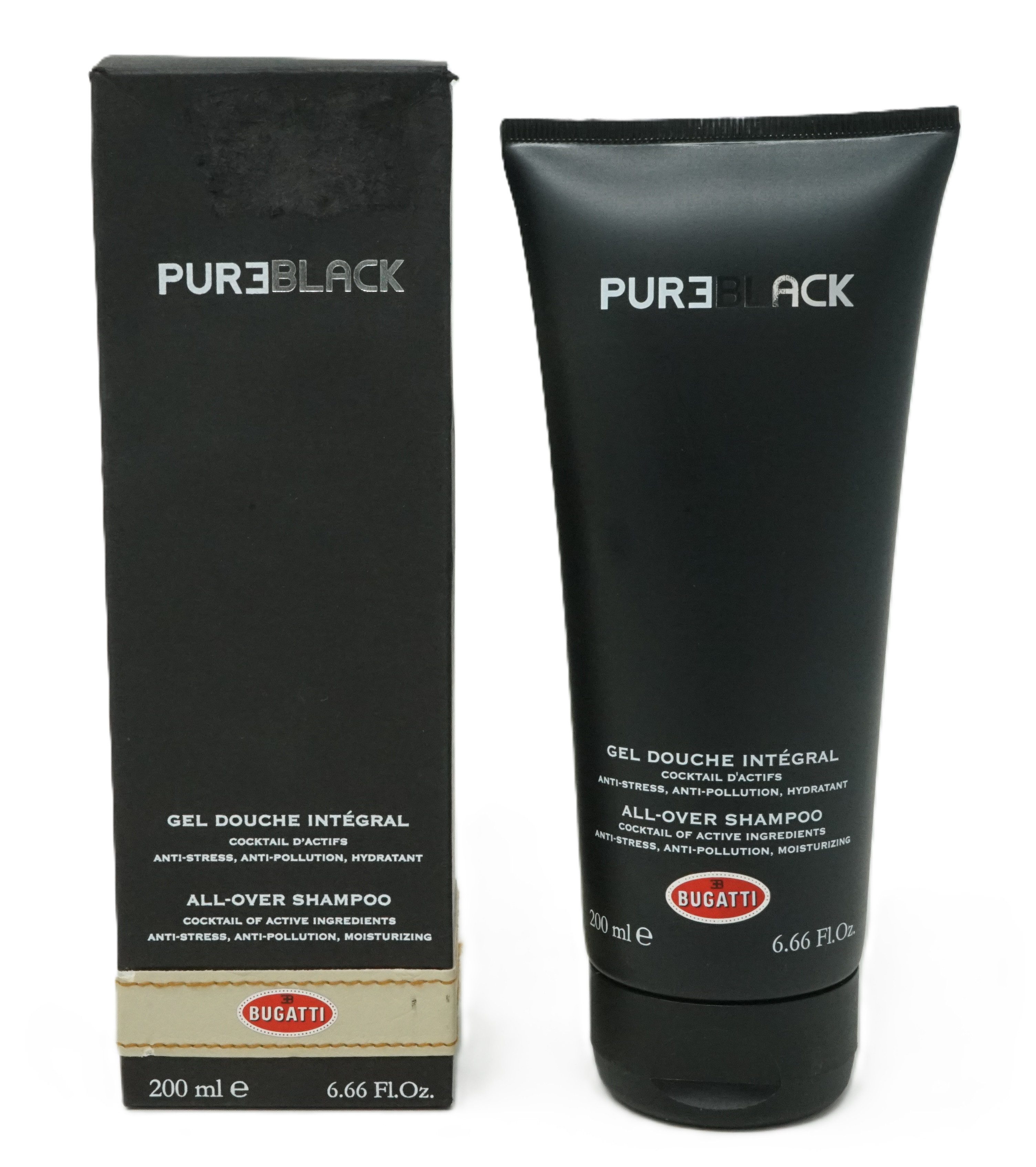 bugatti Duschgel Bugatti Pure Black All-Over Shampoo 200 ml