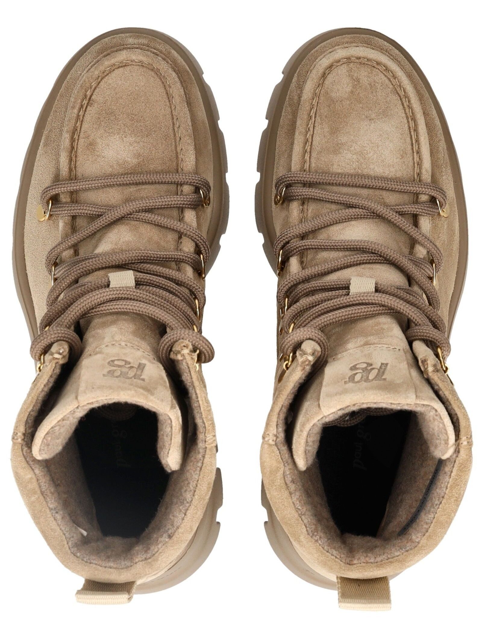 Paul Green Paul Green Stiefelette Veloursleder Schnürstiefelette
