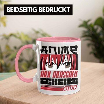 Trendation Tasse Anime Tasse Geschenk Anime-Liebhaber Geschenkidee Anime Weil Menschen