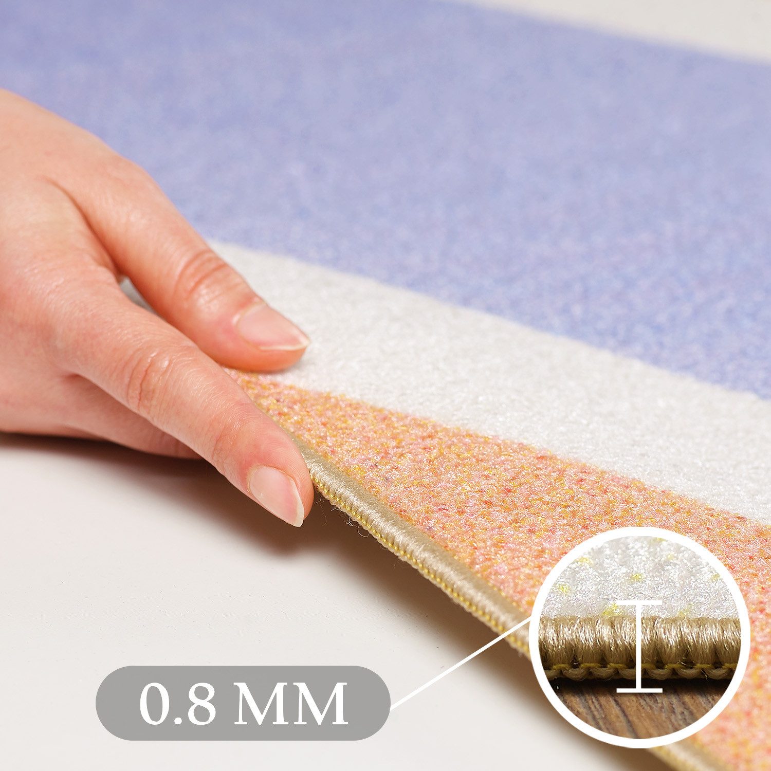 SIMPEX24 Teppich Sonnenstrahlen, Rechteckig, Höhe: 7 mm, Jungen-Mädchen Babyzimmer Teppich Kinderzimmer