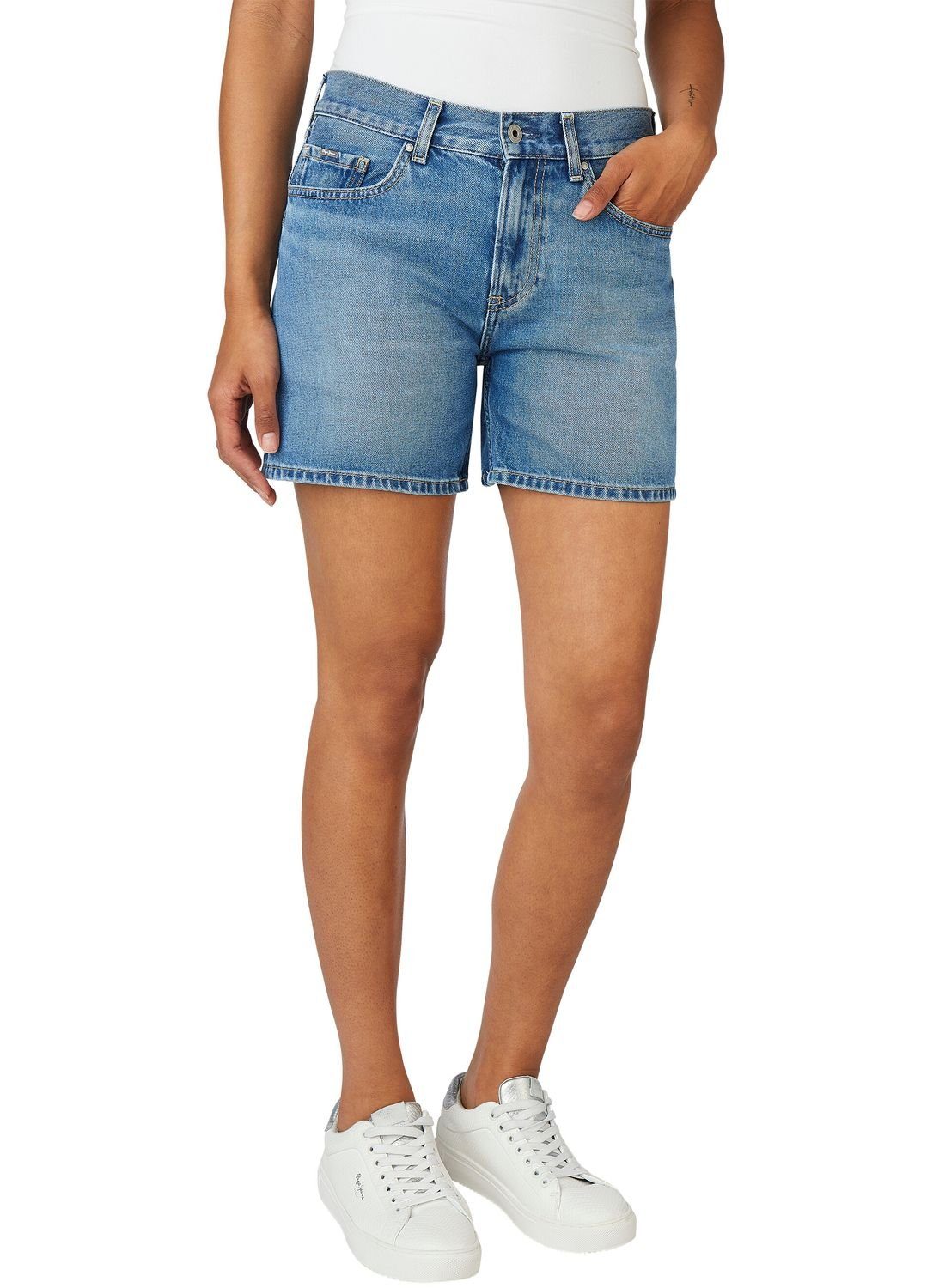 Jeansshorts Baumwolle MABLE Jeans Pepe aus