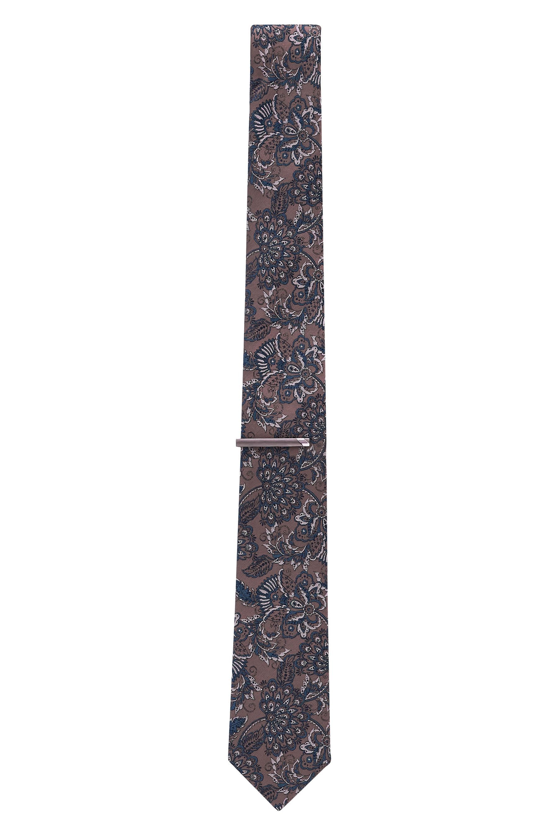 Next Krawatte Schmale Designer-Krawatte und Krawattenclip günstig online kaufen