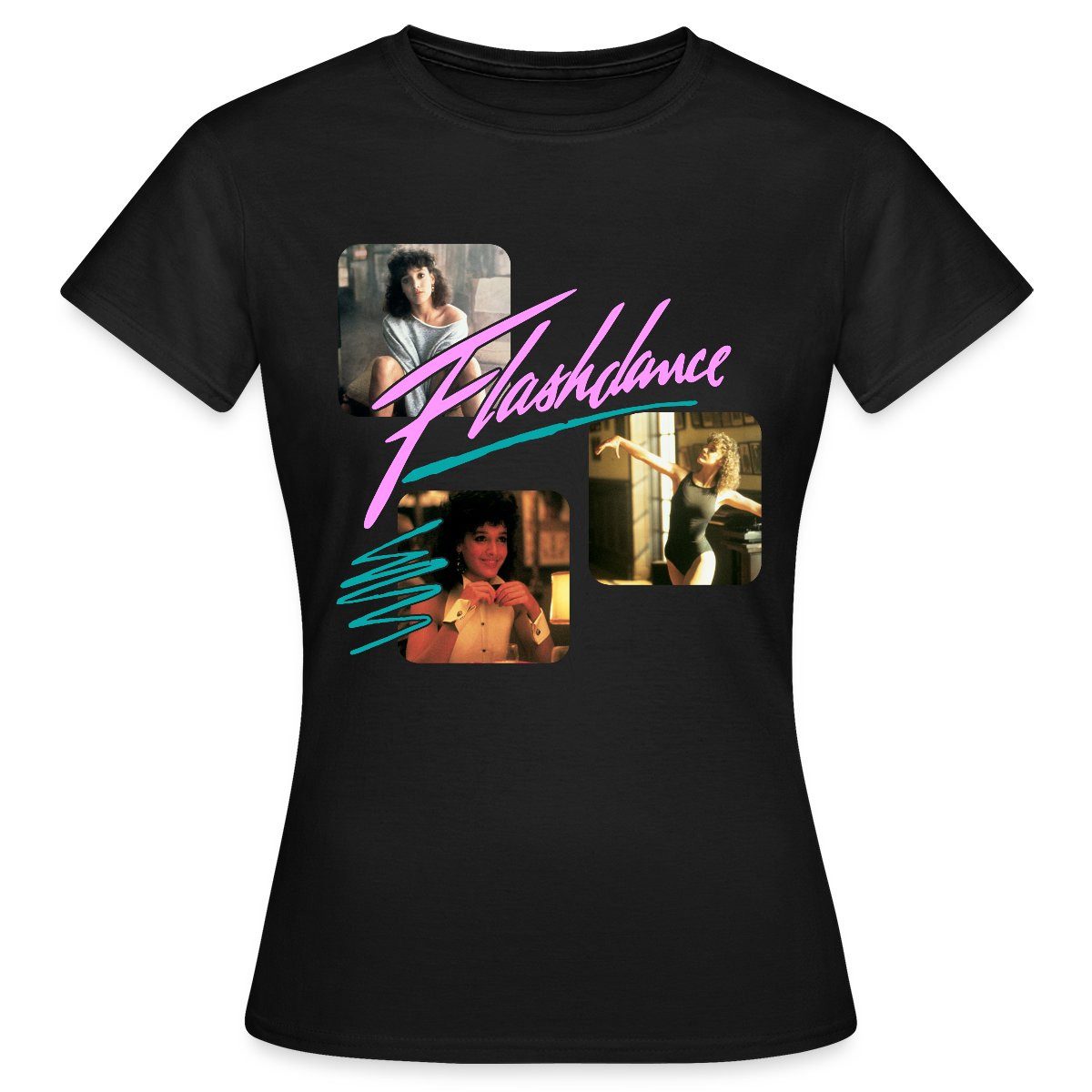 Spreadshirt T-Shirt Flashdance 80er-Design Mit Alex Owens Frauen T-Shirt (1 günstig online kaufen