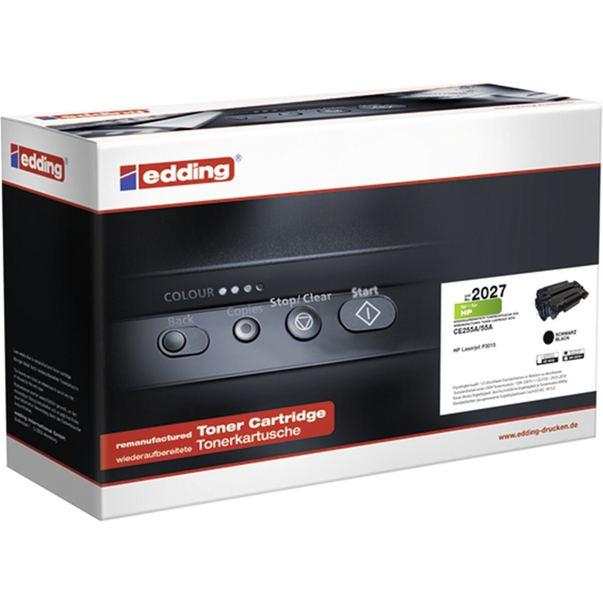 edding Tonerpatrone Toner kompatibel mit HP CE255A black