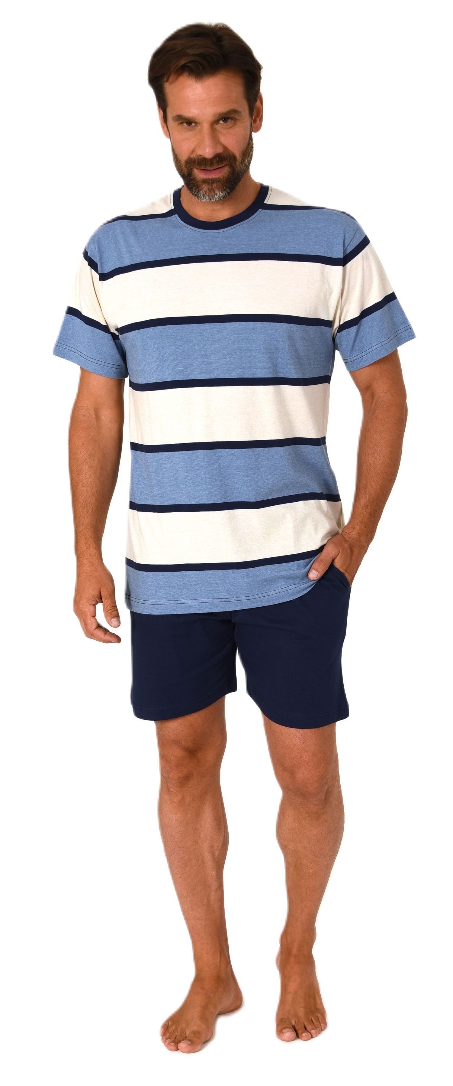 Normann Pyjama Normann Herren Schlafanzug kurzarm günstig online kaufen