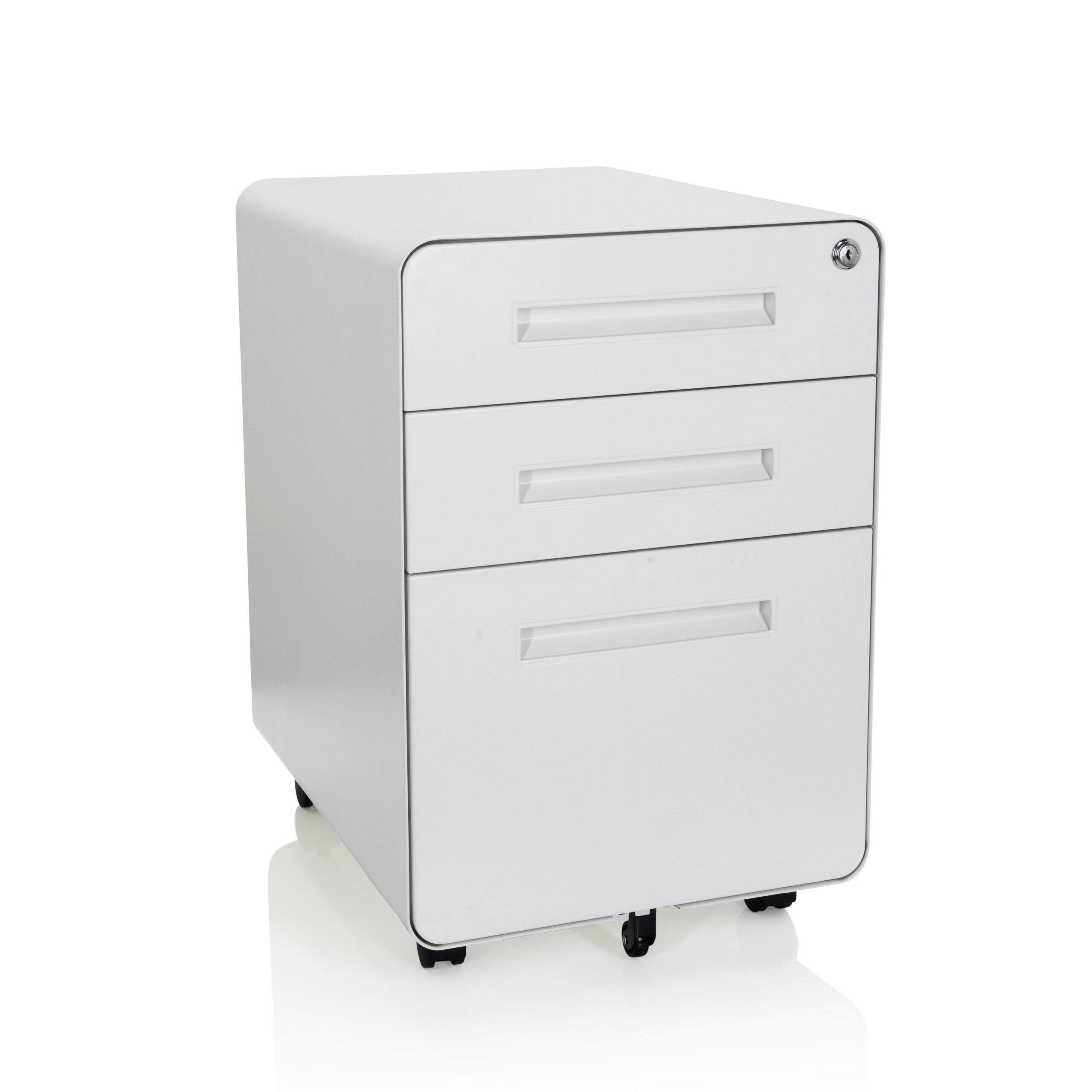 hjh OFFICE Rollcontainer COLOR PLUS I Bürowagen H/B/T:, Aktenschrank Schreibtisch mit Schubladen, Büro Kommode mit Rollen