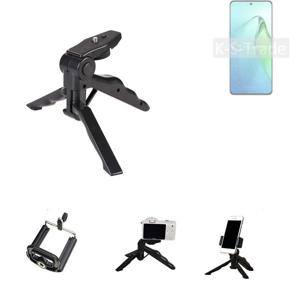 K-S-Trade für Oppo Reno8 Pro+ Smartphone-Halterung, (Stativ Tisch-Ständer  Dreibein Handy-Stativ Ständer Mini-Stativ)