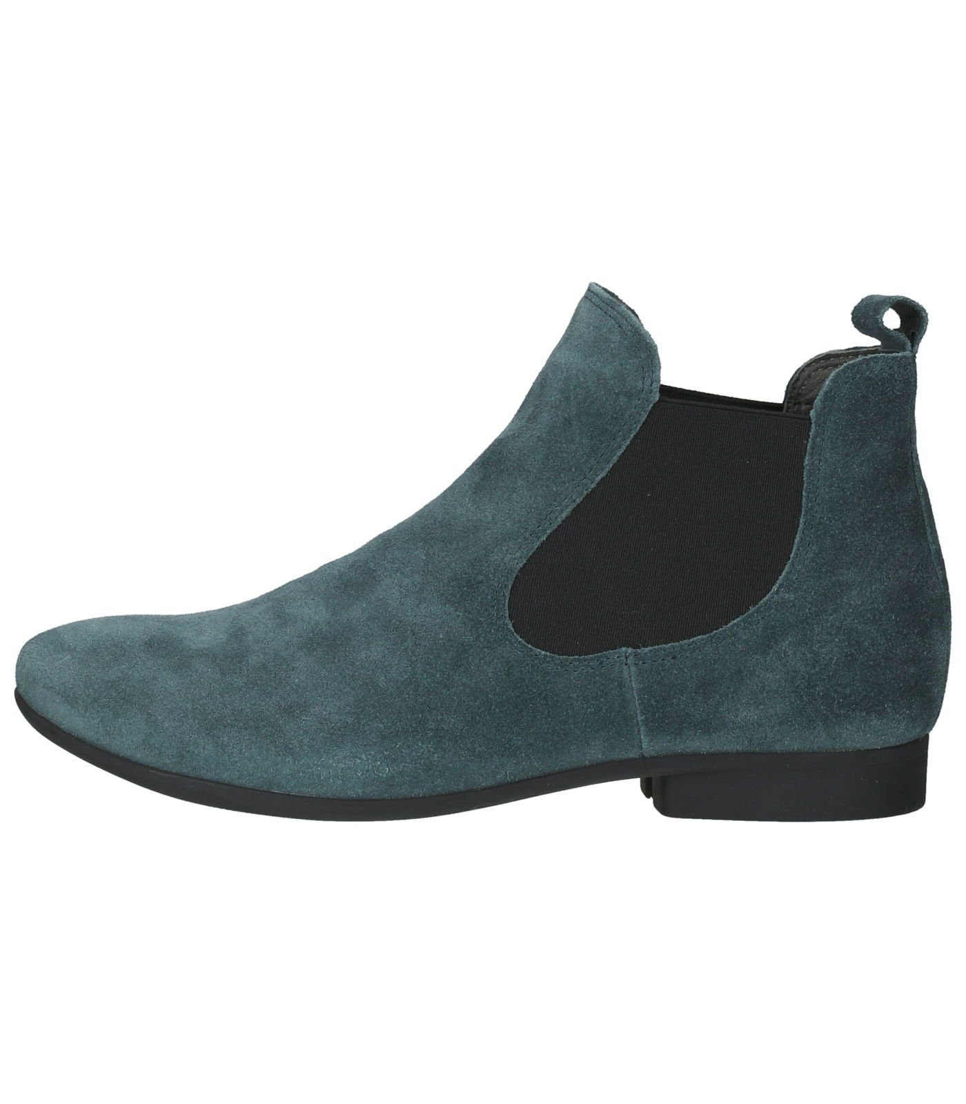 Stiefelette Think! Veloursleder/Textil Stiefelette Petrol