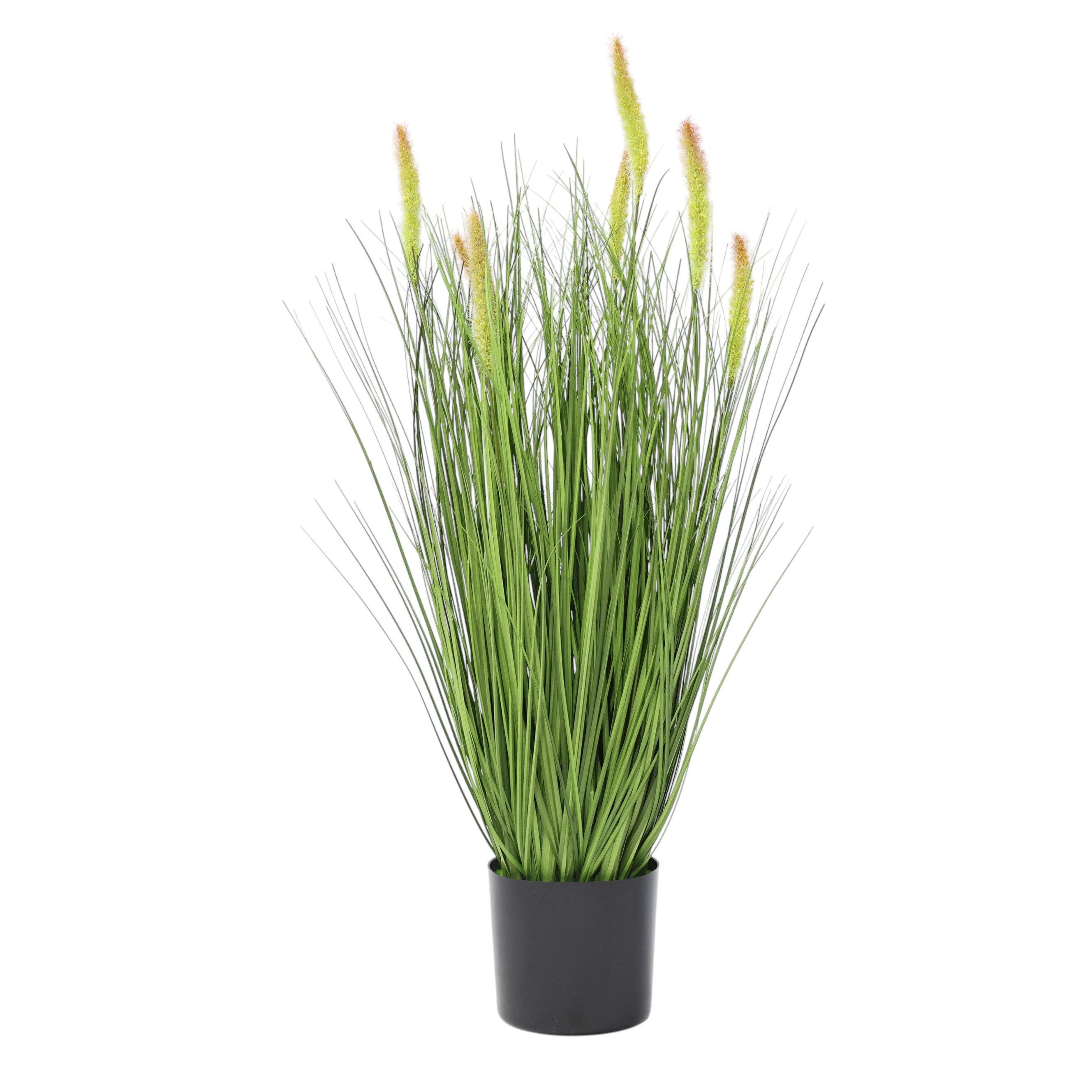 Kunstpflanze Kunstgras 70 cm Dekogras im Topf künstliche Pflanze Gräser Gra günstig online kaufen