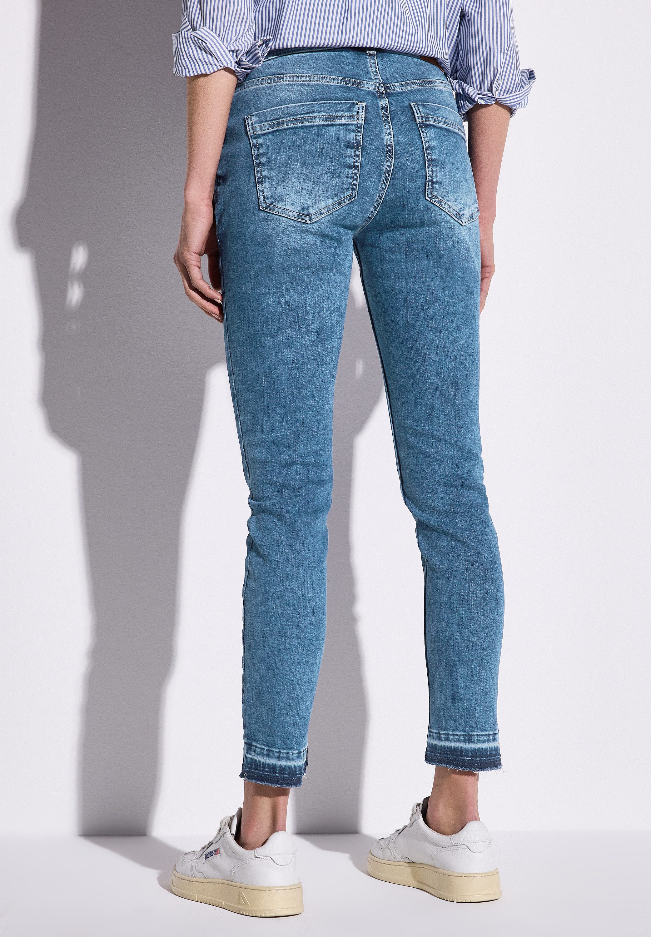 STREET ONE Slim-fit-Jeans High Waist günstig online kaufen