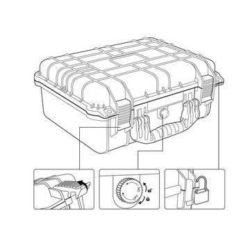 TOOLCRAFT Werkzeugkoffer Outdoor-Koffer IP67 (L x B x H) 430 x 345 x 365