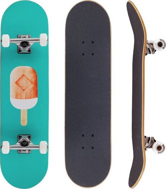 Rollercoaster Skateboard ROLLERCOASTER FEATHERS + ICECREAM + PALMS + SURFER THE ONE EDITION Skateboard