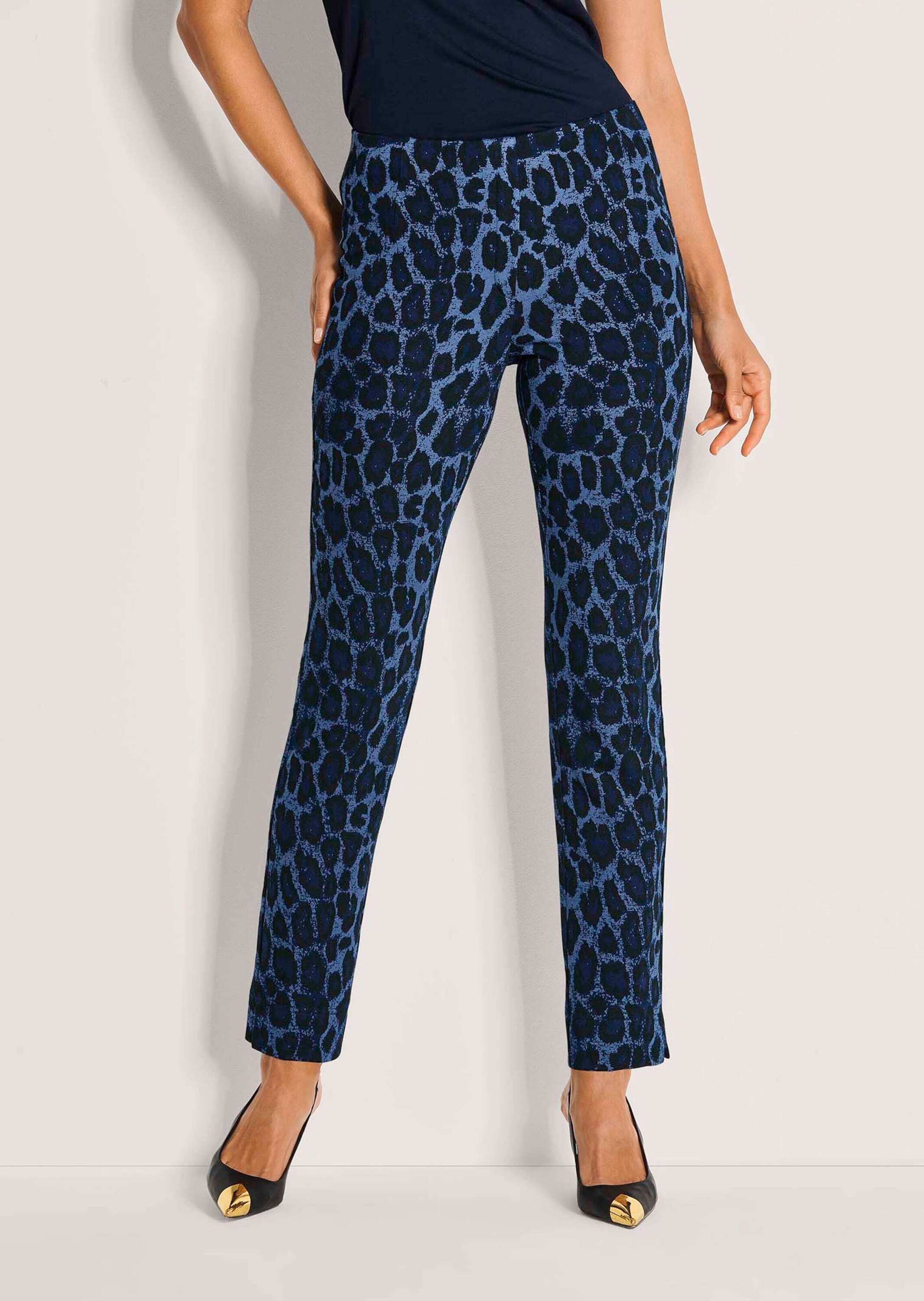 MADELEINE Leggings Kurzgröße: Gerade Jersey-Leggings mit Animal-Print Print günstig online kaufen