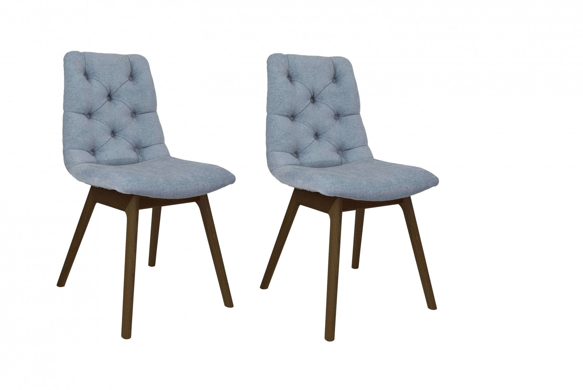 andas Esszimmerstuhl Ramon (Set, 2 St), mit Massivholzbeinen, in verschiedenen Farben und Stoffen