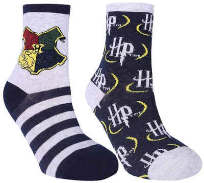 Harry Potter Feinsocken Harry Potter Kindersocken 2x Jungen + Mädchen Strümpfe