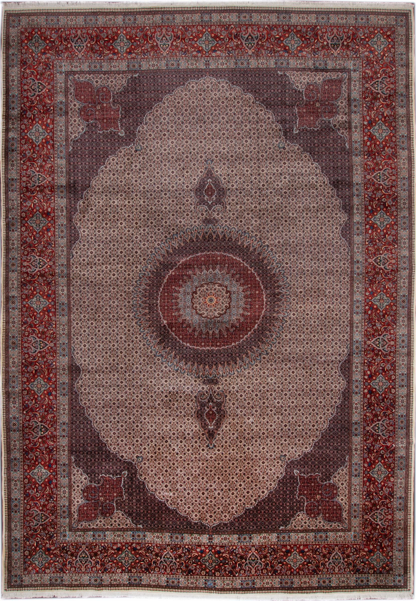 Nain Trading Orientteppich Moud 402x587 Handgeknüpfter Orientteppich / Perserteppich, rechteckig, Höhe: 10 mm