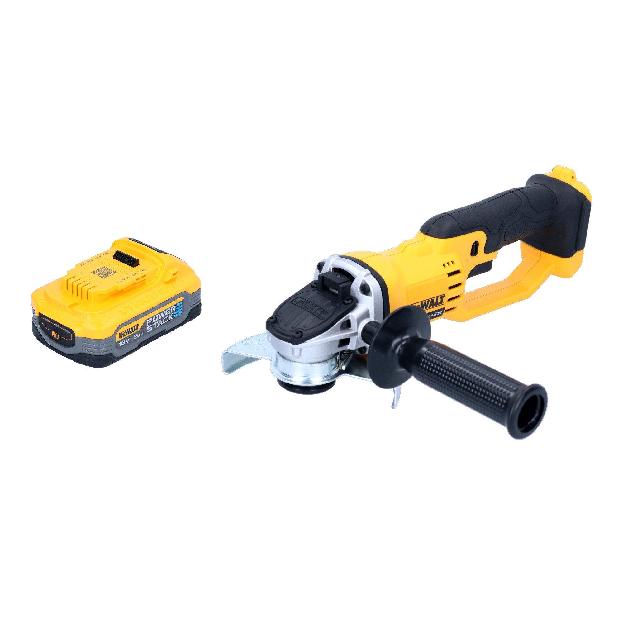 DeWalt Akku-Winkelschleifer DCG 412 N 18 V 125 mm + 1x Powerstack Akku 5,0 Ah - ohne Ladegerät
