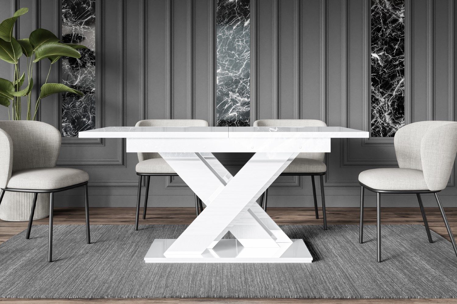 ALTDECOR Esstisch RONX, Esszimmertisch ausziehbar 140 - 180 x 80 x 75 cm günstig online kaufen