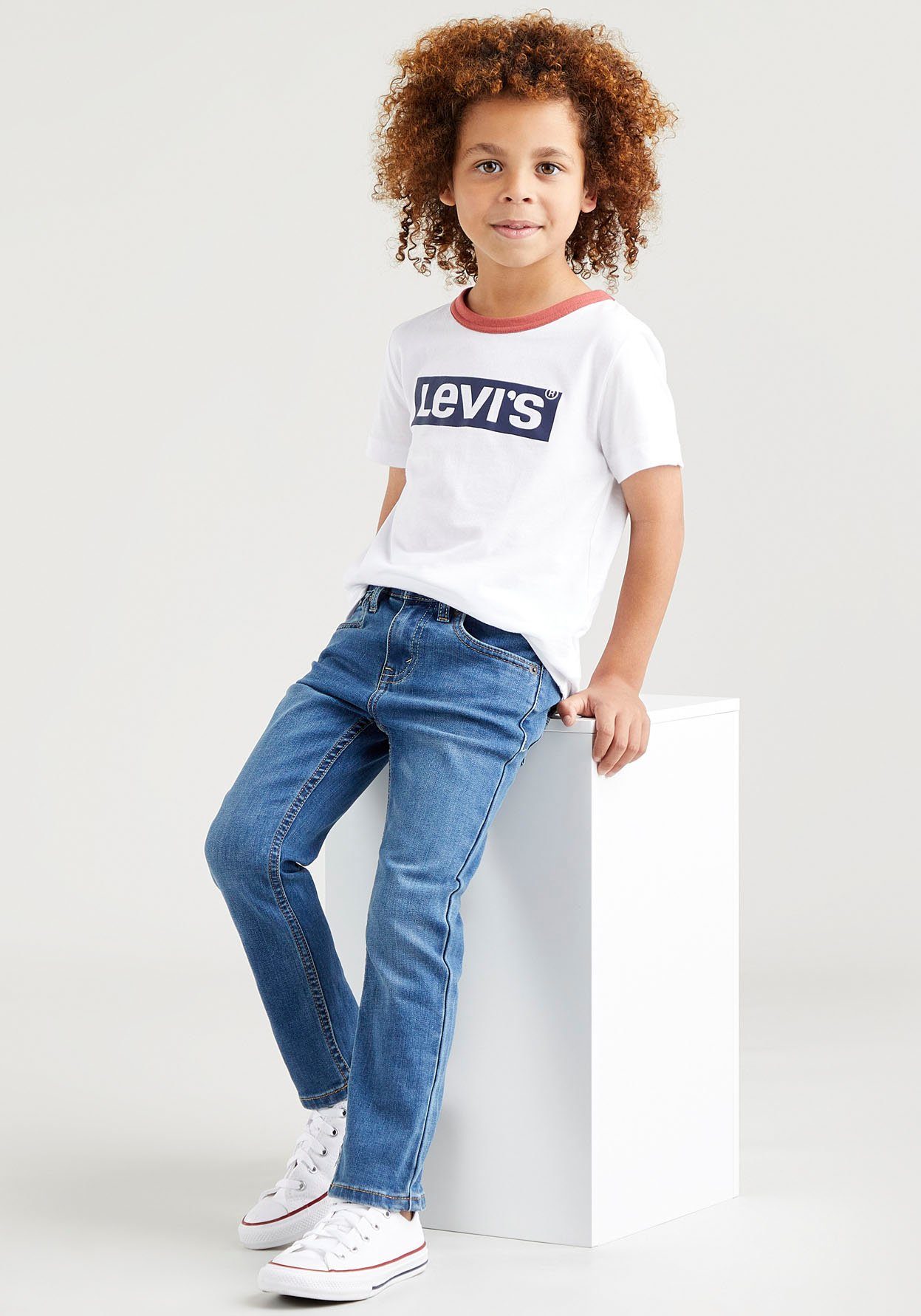 Levi's® Kids BOYS SKINNY FIT mid used 510 Skinny-fit-Jeans JEANS for indigo